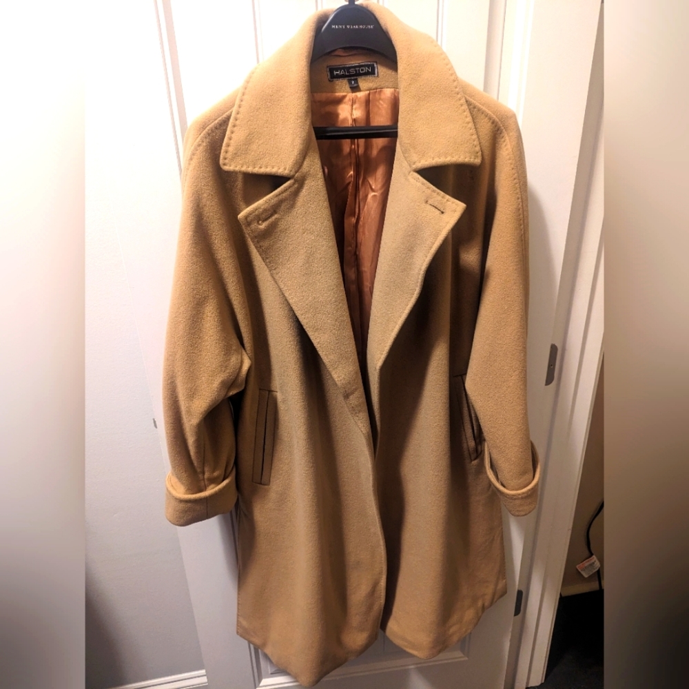 Halston wool coat